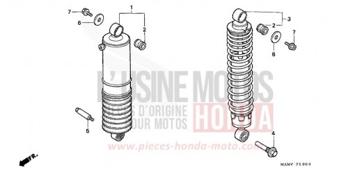 COUSSIN ARRIERE GL1500SEX de 1999